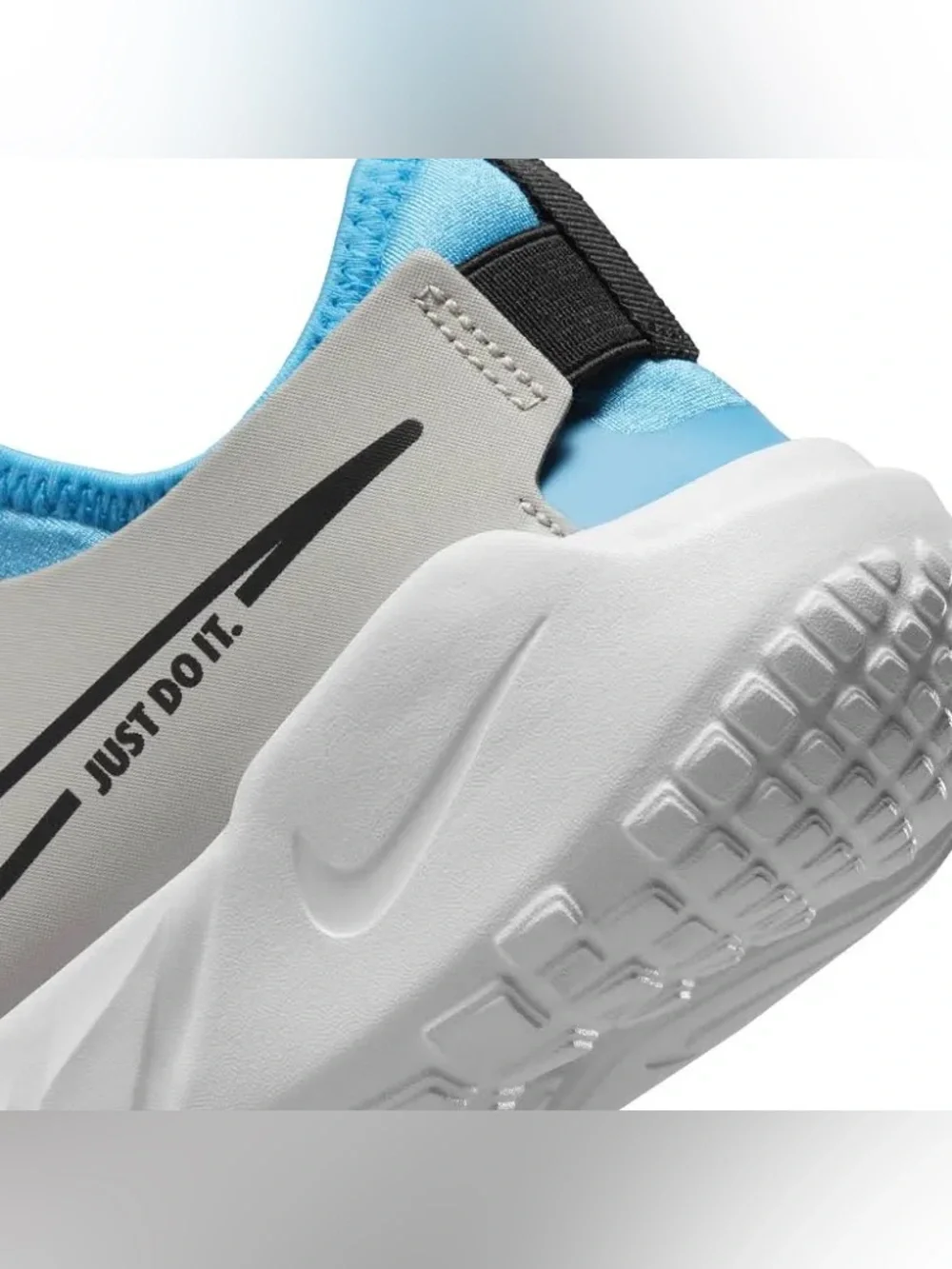 Nike FLEX RUNNER 2 PS 'LIGHT IRON ORE BLUE LIGHTNING' Lace Free Booty Style
